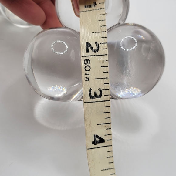 VTG Westmoreland Clear Glass Grape Cluster Candle Holders | Vintage Art Glass - Picture 5 of 6